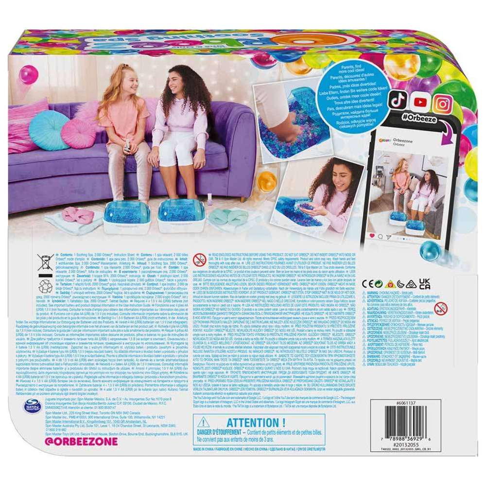 أوربيز - حوض قدمين سبا مهدئ يعمل بالبطارية - 2000 قطعة