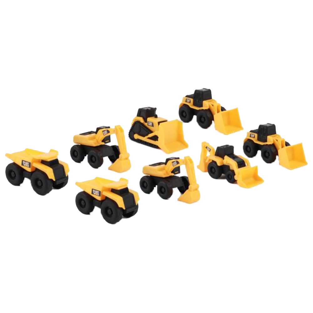 كات - ألعاب سيارات ليتل ماشينز ميجا باك - أصفر - 8 قطع