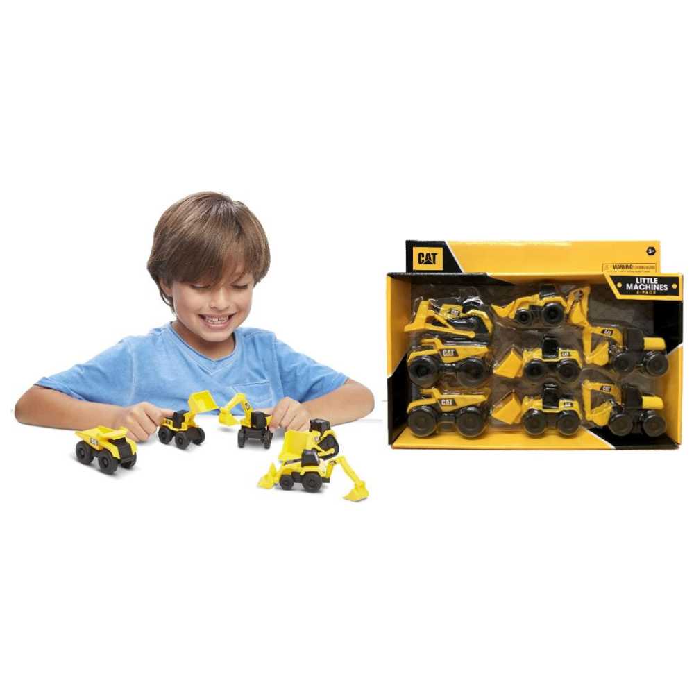 كات - ألعاب سيارات ليتل ماشينز ميجا باك - أصفر - 8 قطع