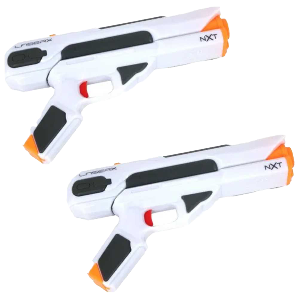 Laser X - NXT Interactive Blaster Set - White - 2 Pcs