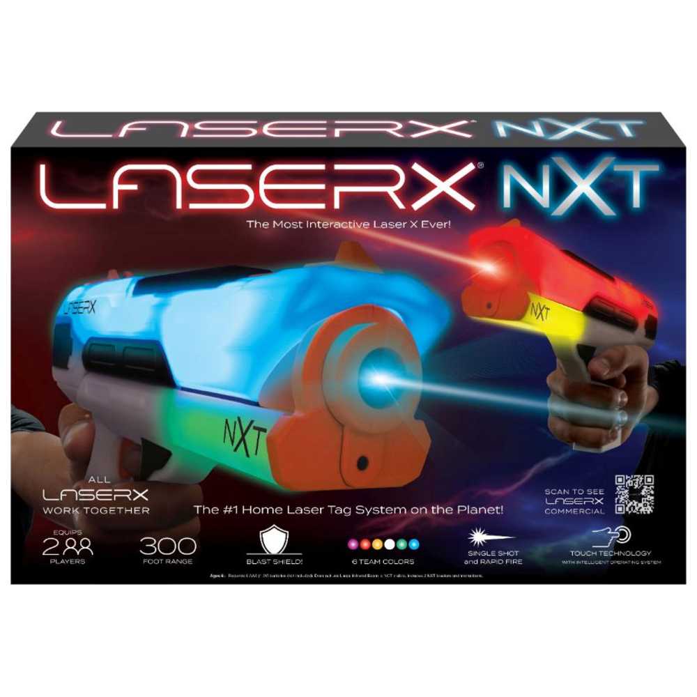 Laser X - NXT Interactive Blaster Set - White - 2 Pcs