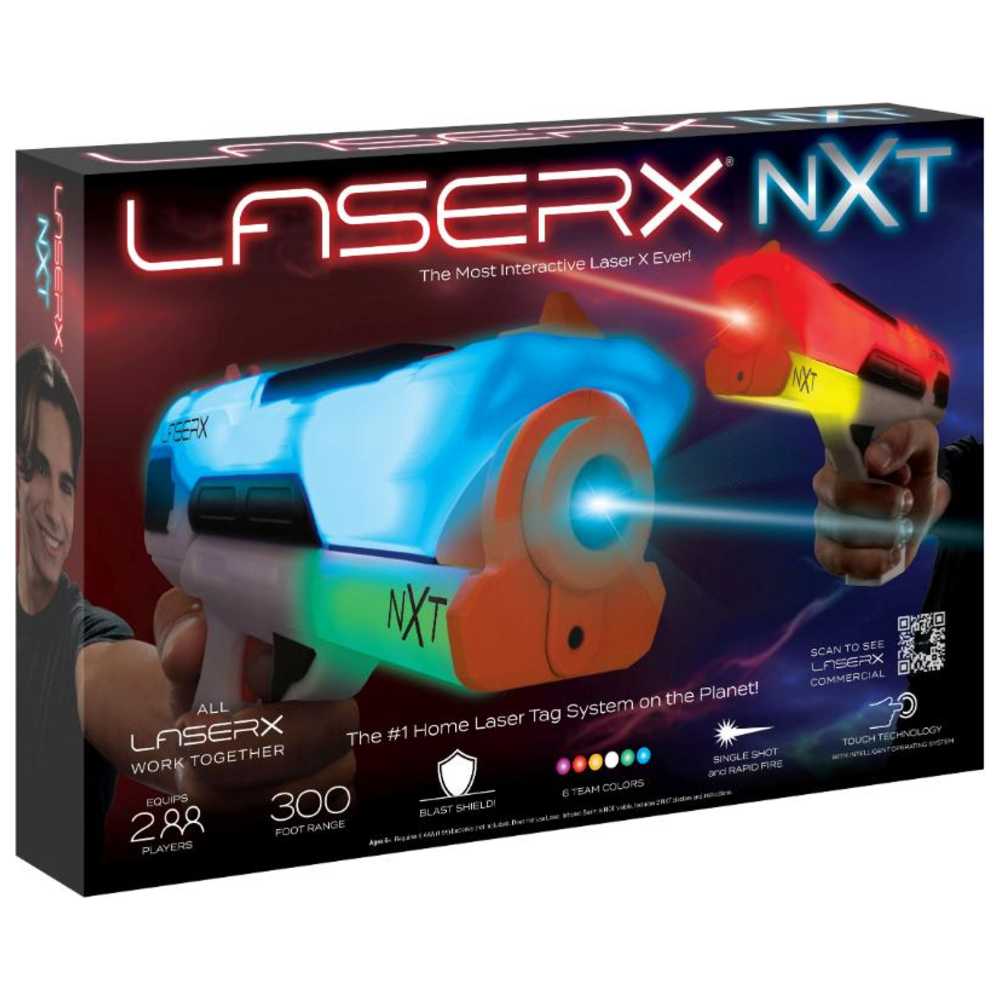 Laser X - NXT Interactive Blaster Set - White - 2 Pcs
