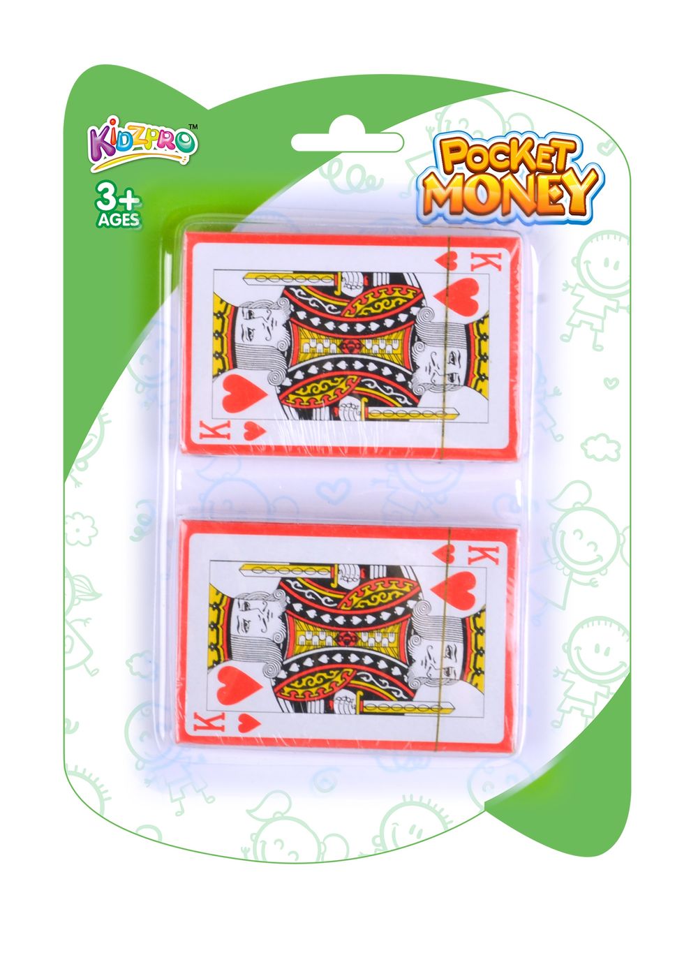 Kidzpro Pocket Money Playing Cards - Pack Of 2 - 54 Pcs