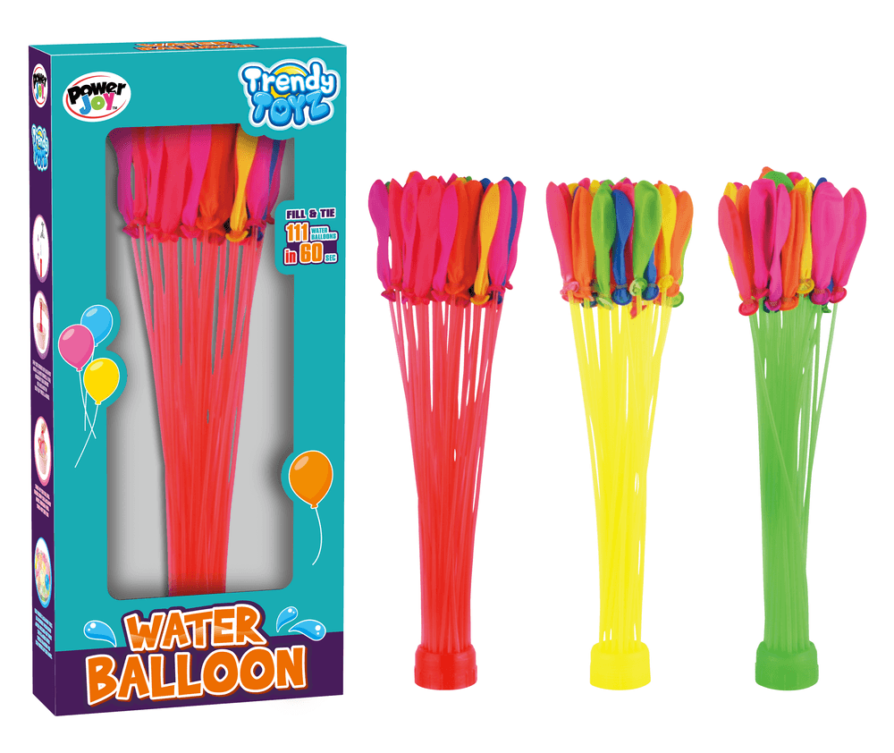 باور جوي - بالونات ماء ترندي - قد يختلف اللون - عدد 111 