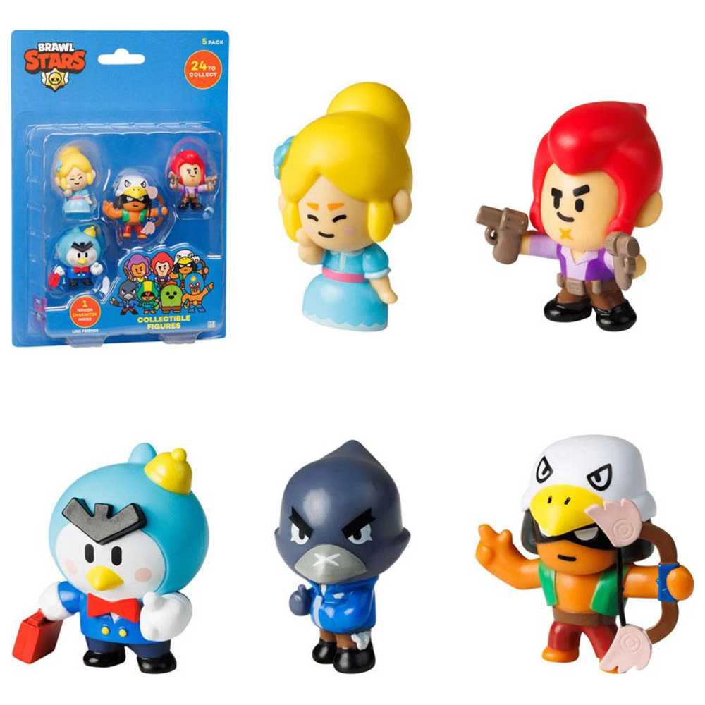 Brawl Stars - Blister Figure - Style May Vary - 5 Pcs