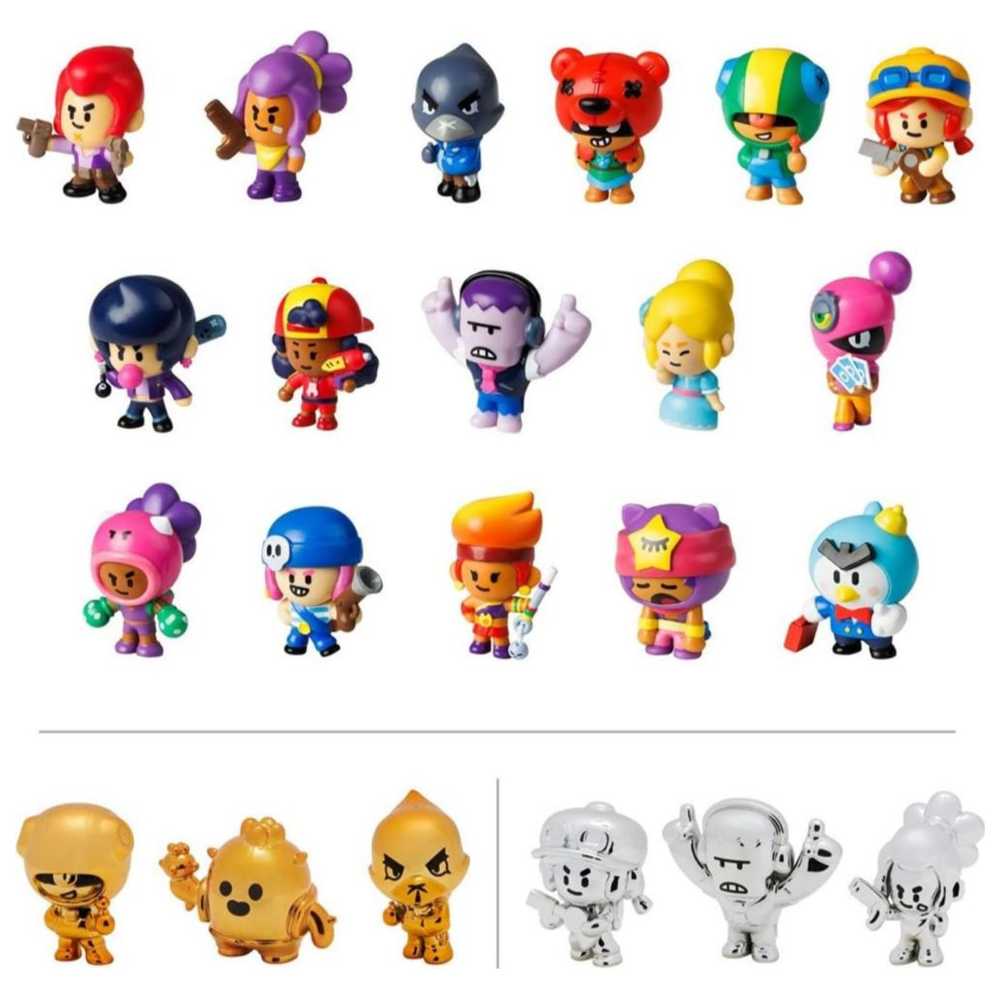 Brawl Stars - Blister Figure - Style May Vary - 5 Pcs