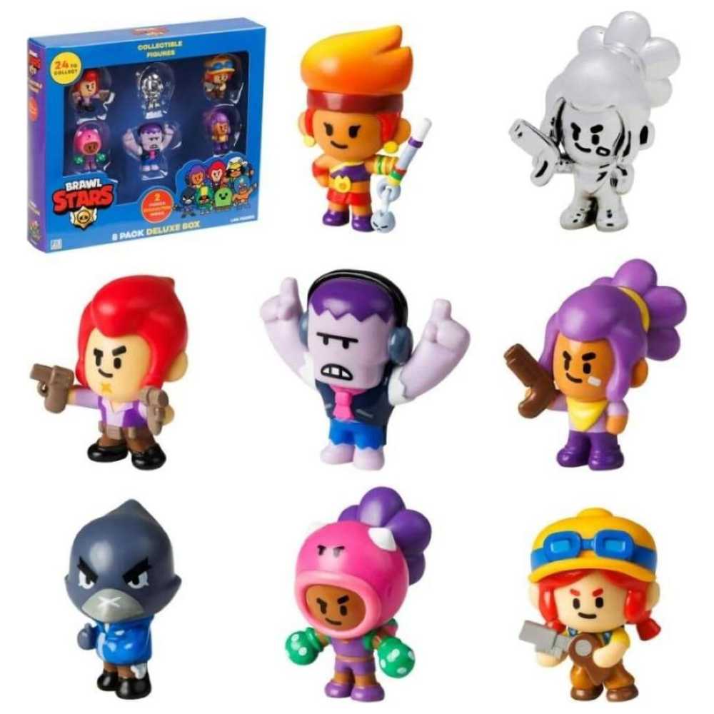Brawl Stars - Blister Figure - Style May Vary - 8 Pcs