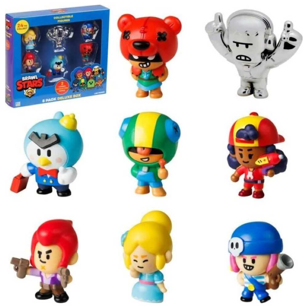 Brawl Stars - Blister Figure - Style May Vary - 8 Pcs