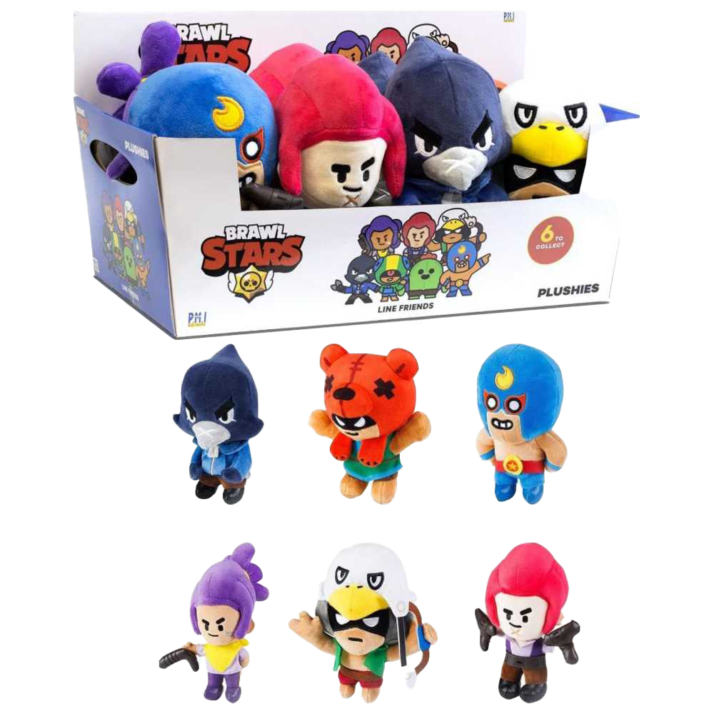 Brawl Stars - Line Friends Plush Toy - Style May Vary - 7-Inch - 1 Pc