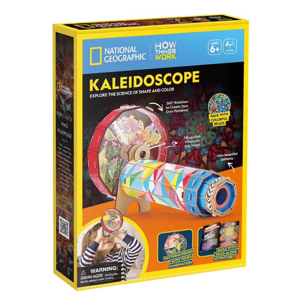 ناشيونال جيوغرافيك - بازل مشكال ثلاثية الأبعاد مع عجلة - 19 قطعة