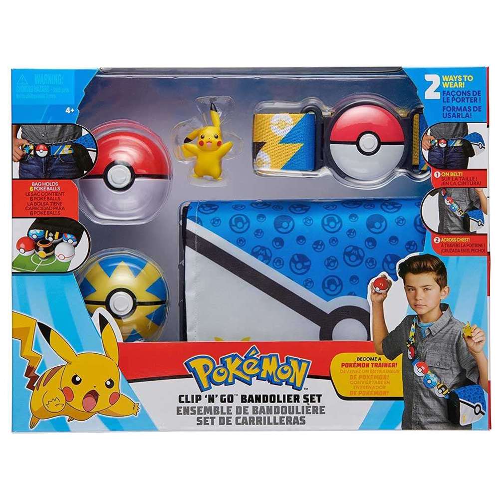 Pokemon - Clip N Go Bandolier Belt Set - Color May Vary - 1 Pc