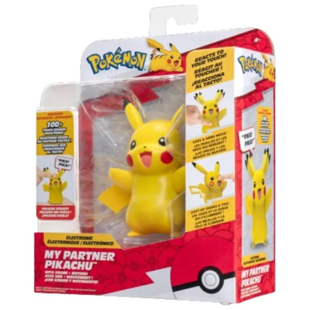 Pokemon - My Partner Picakchu Action Figure - Yellow - 4-Inch