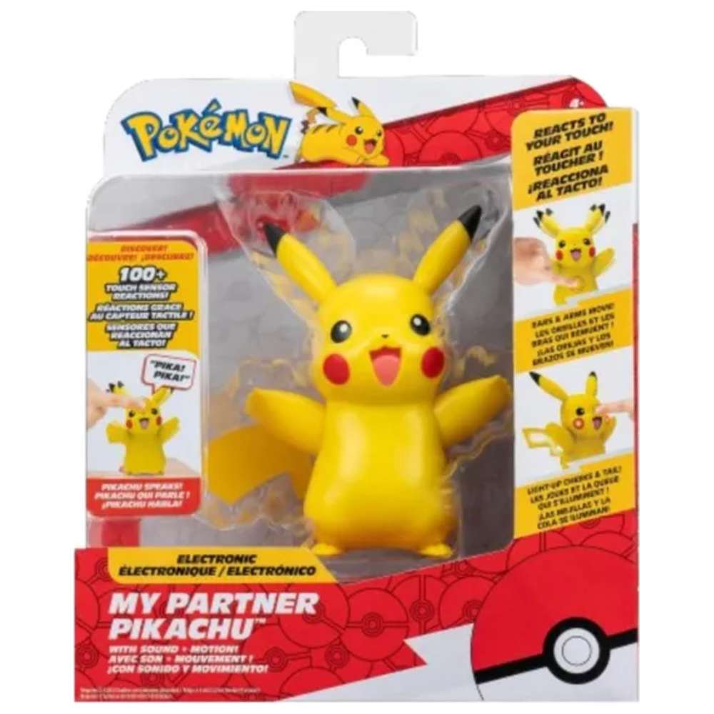 Pokemon - My Partner Picakchu Action Figure - Yellow - 4-Inch
