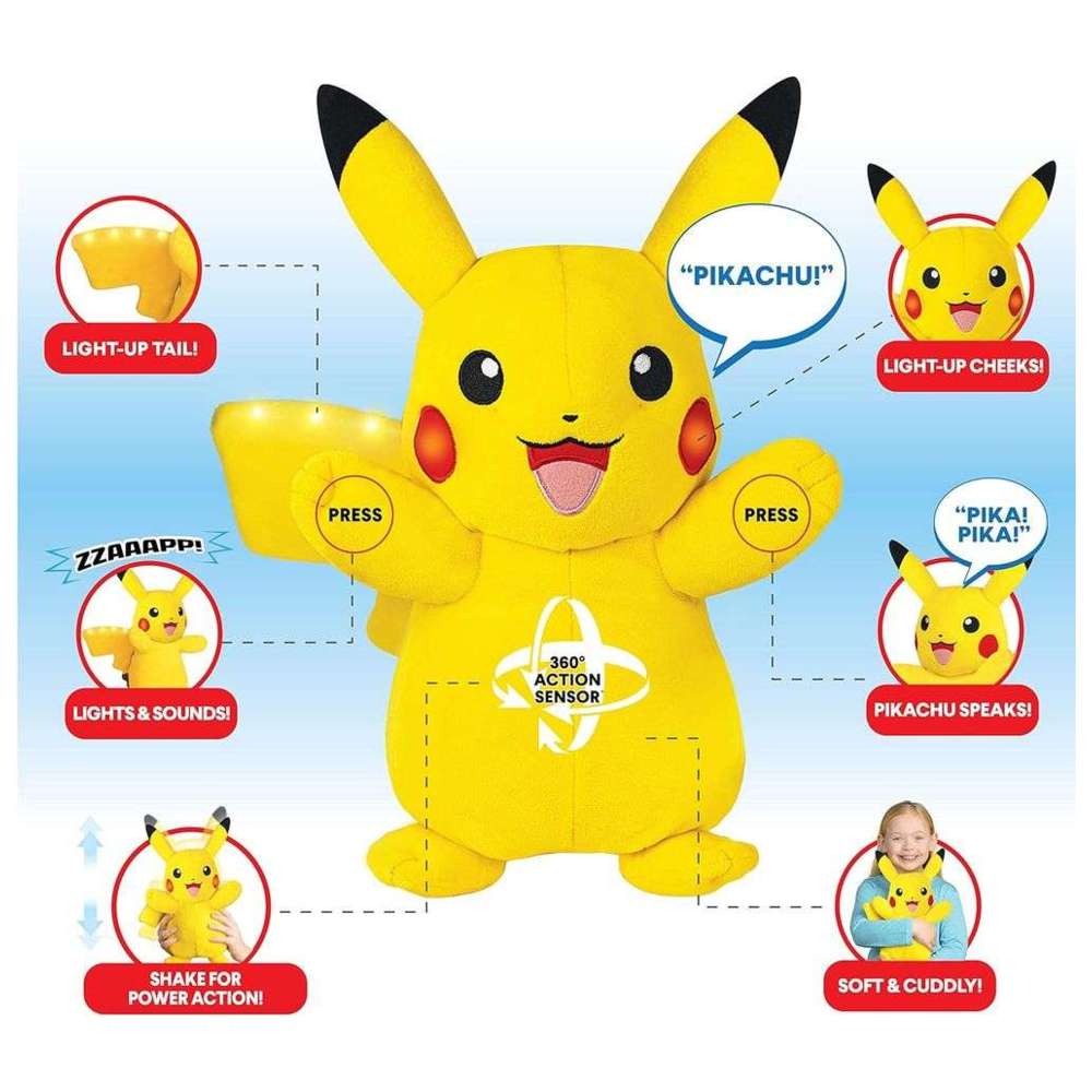 Pokemon - Plush Power Action Pikachu
