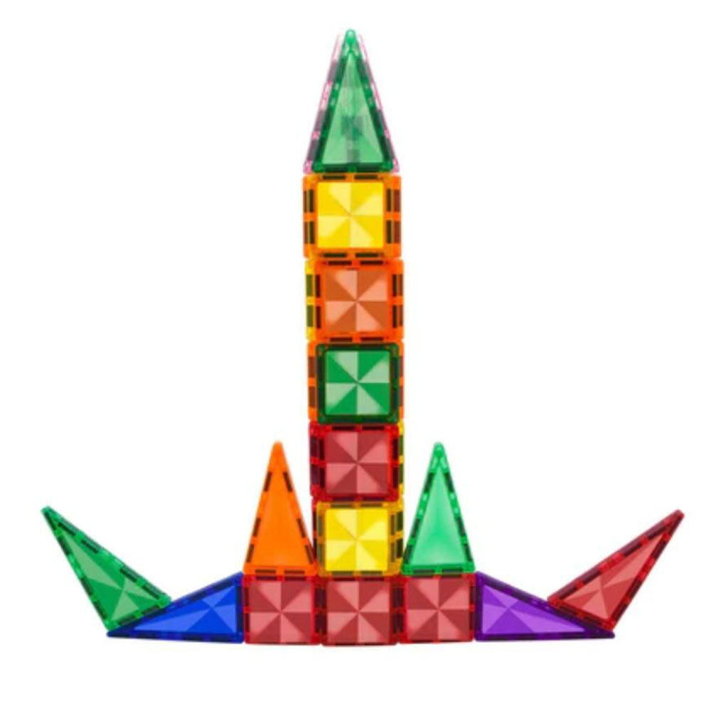 Picasso Tiles - Mini Diamond Series Magnetic Rocket Set - 30 Pcs