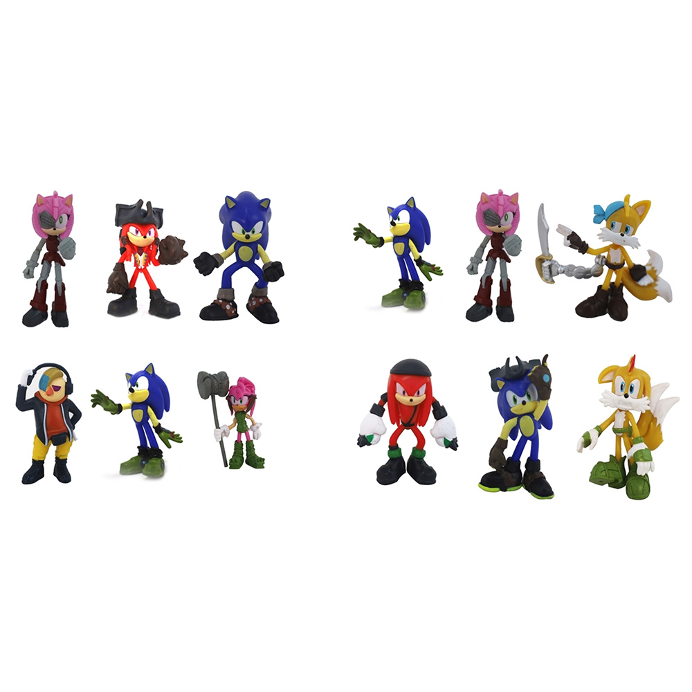 Sonic - Figure Blister Pack - Style May Vary -  2.5-Inch - 3 Pcs