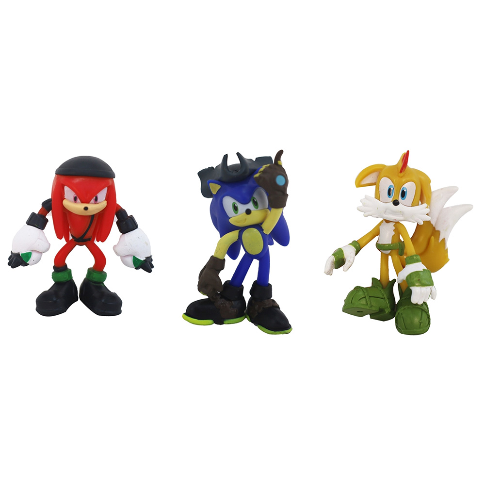 Sonic - Figure Blister Pack - Style May Vary -  2.5-Inch - 3 Pcs