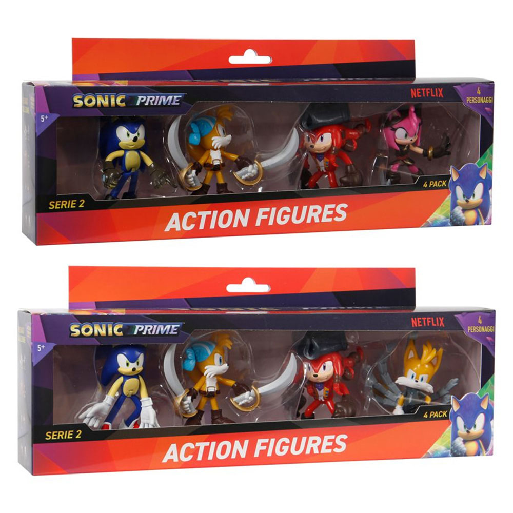 Sonic - Action Figure Set - Style May Vary - 3-Inch - 4 Pcs