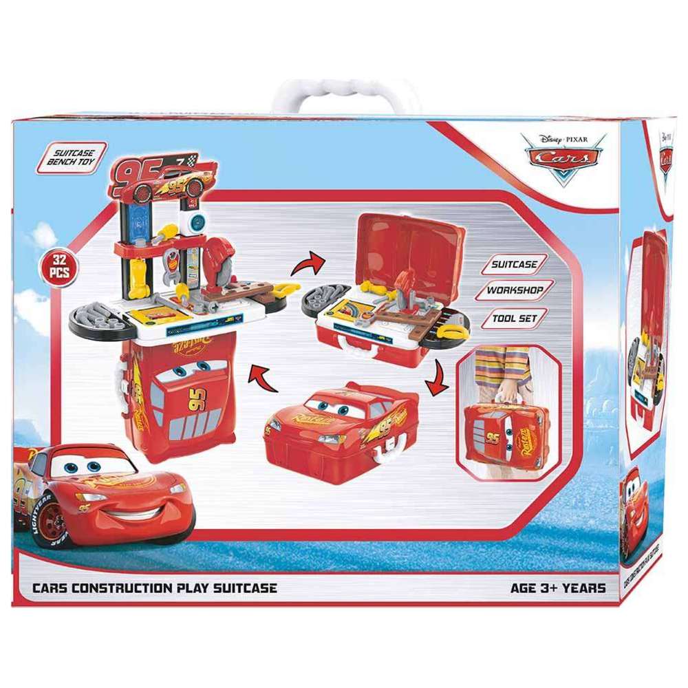 Disney - Cars Construction Play Suitcase Set - 32 Pcs