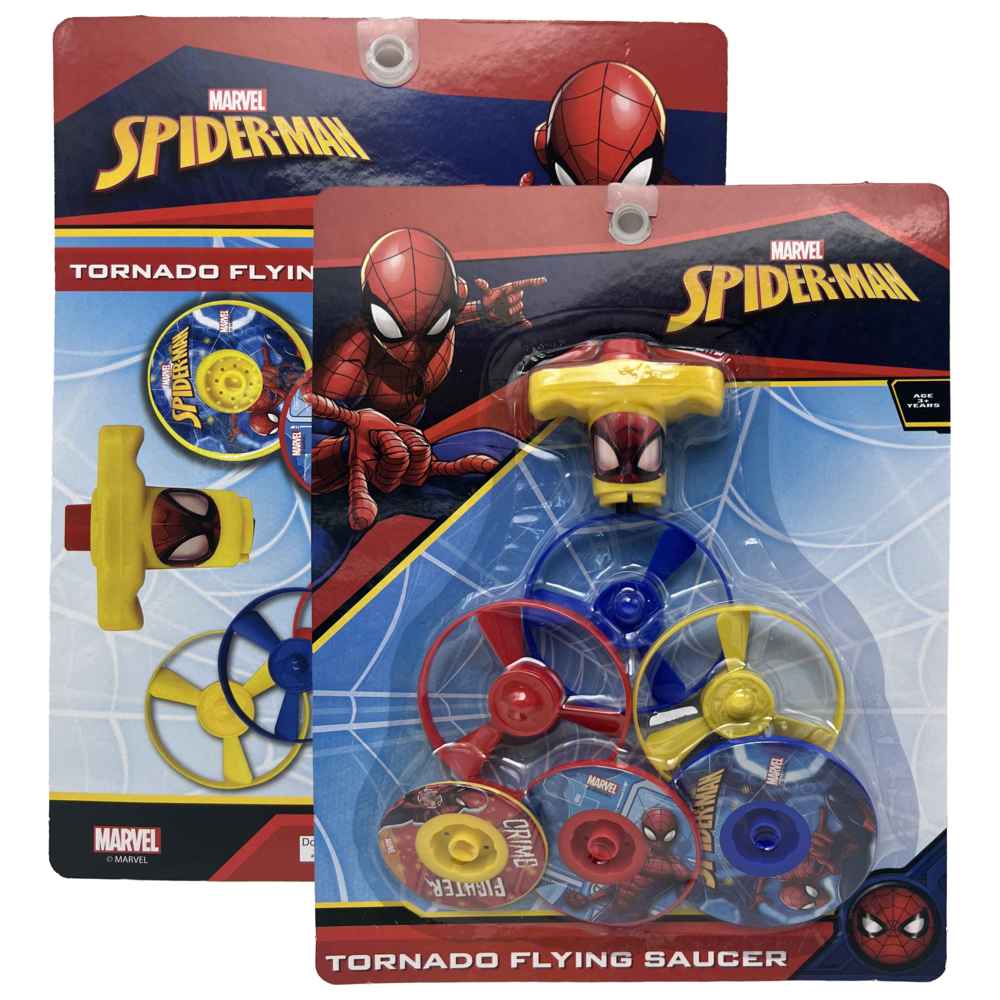 Marvel - Spider Man Tornado Flying Saucer - 6 Pcs
