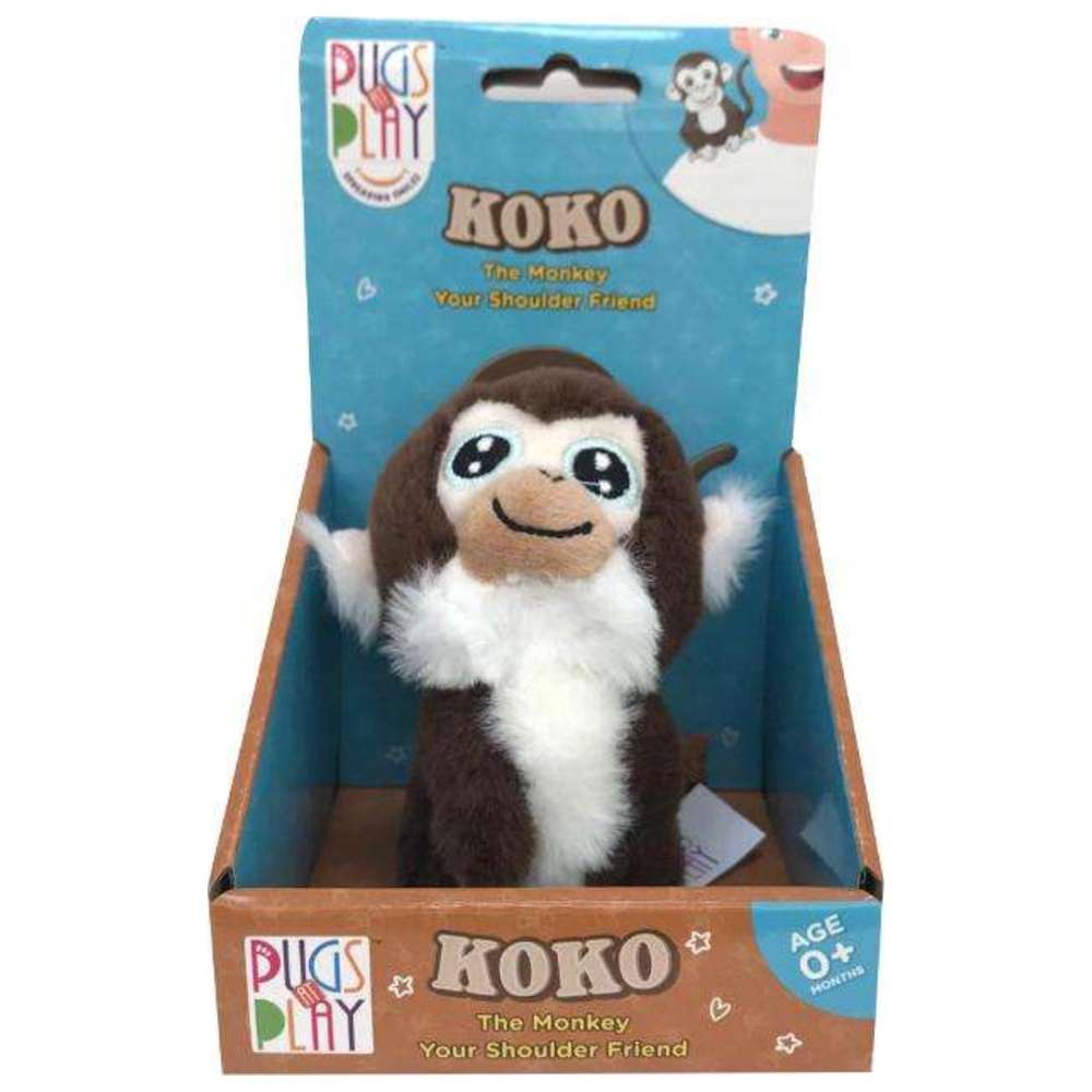 Pugs At Play - Shoulder Buddy Koko - 4-Inch