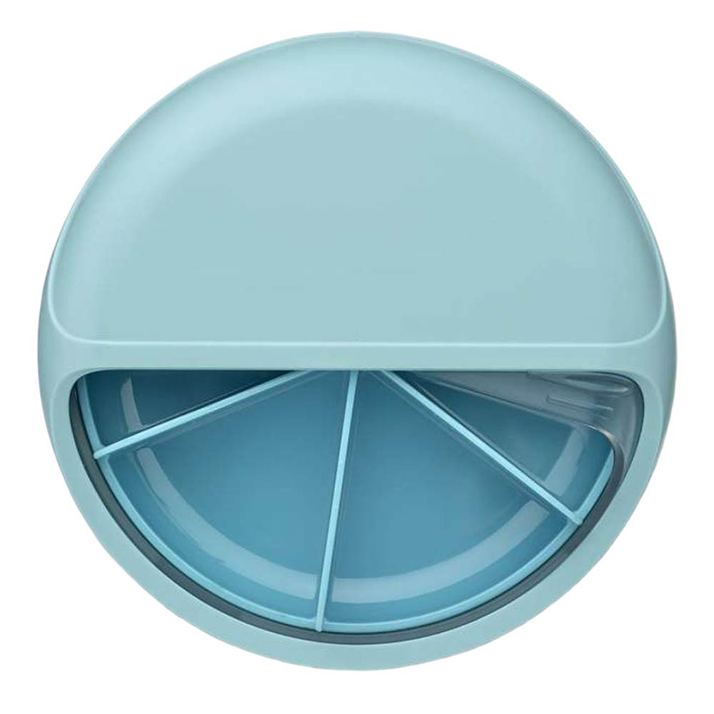 Carl Oscar - Kids 5 Rotatable Compartment Snackdisc Box - Blue