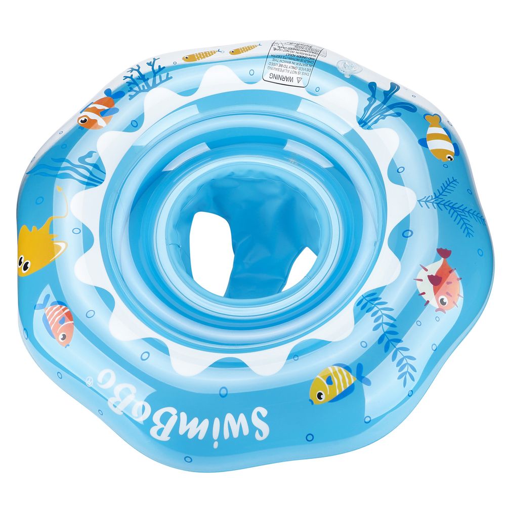 Swimbobo - Baby Swimming Float Inflatable Ring With Safe Seat - Blue