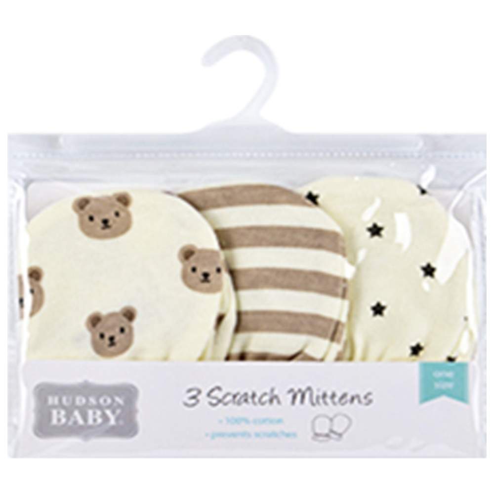 Hudson Childrenswear - Baby Mittens - Beige/Neutral - 3 Pcs