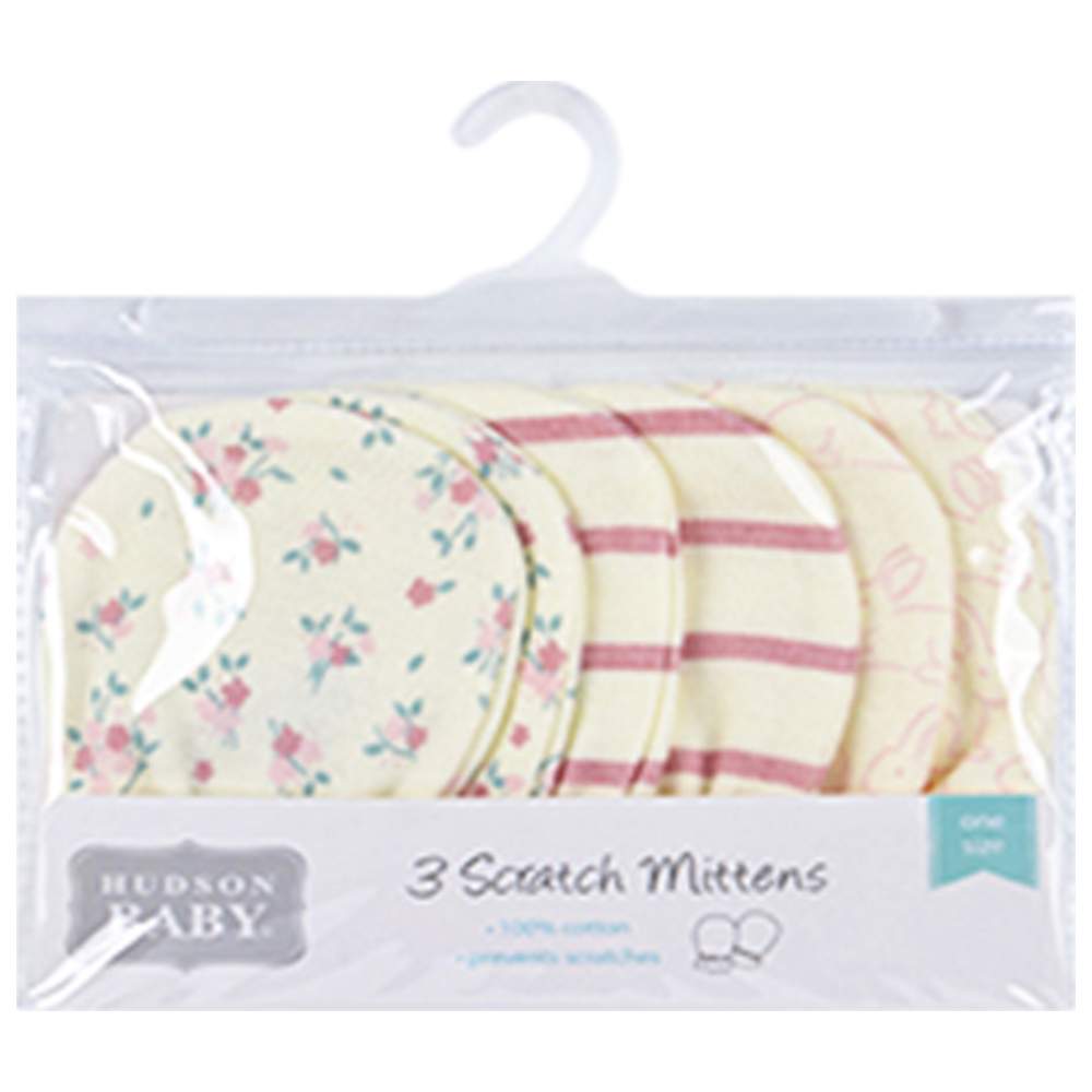 Hudson Childrenswear - Baby Girl's Mittens - Victorian Floral - 3 Pcs