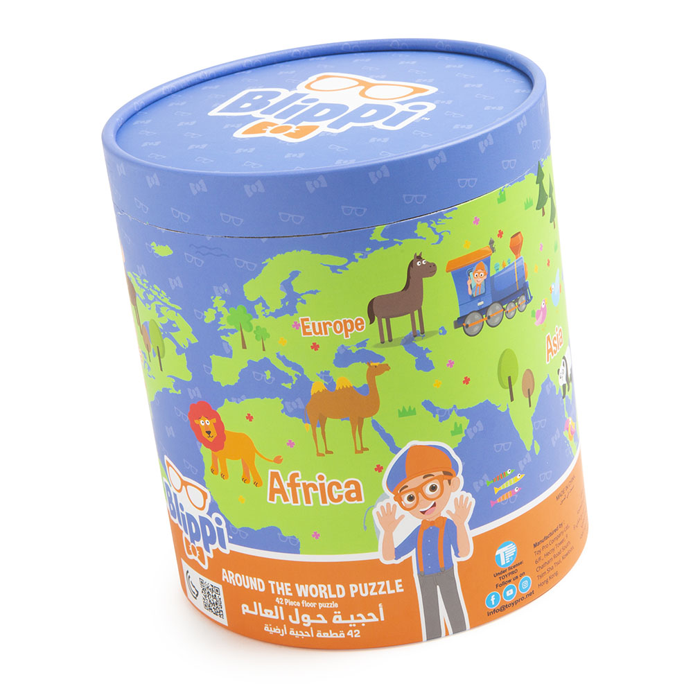 Blippi - Around The World Puzzle - 42 Pcs
