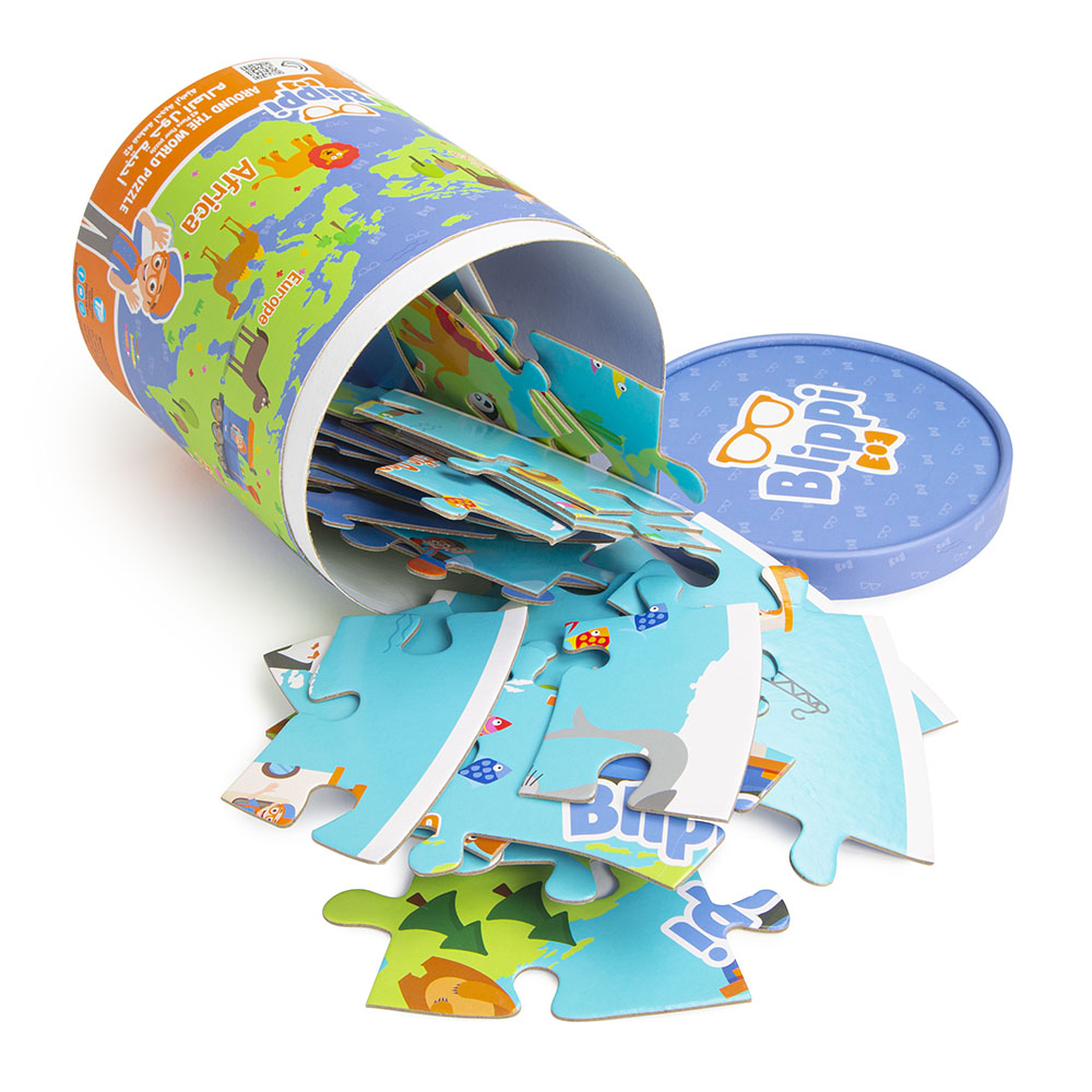 Blippi - Around The World Puzzle - 42 Pcs