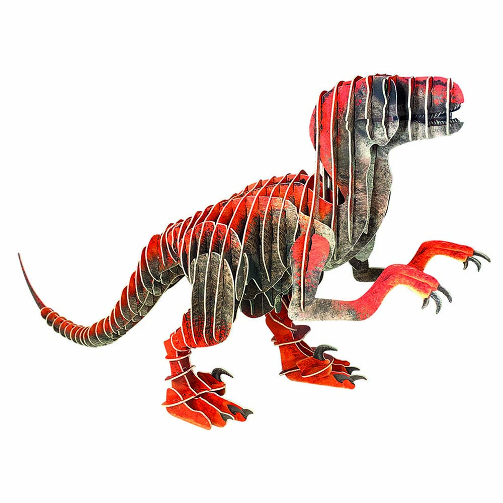 Educa Borras - 3D Creature Puzzle - Velociraptor - 64 Pcs