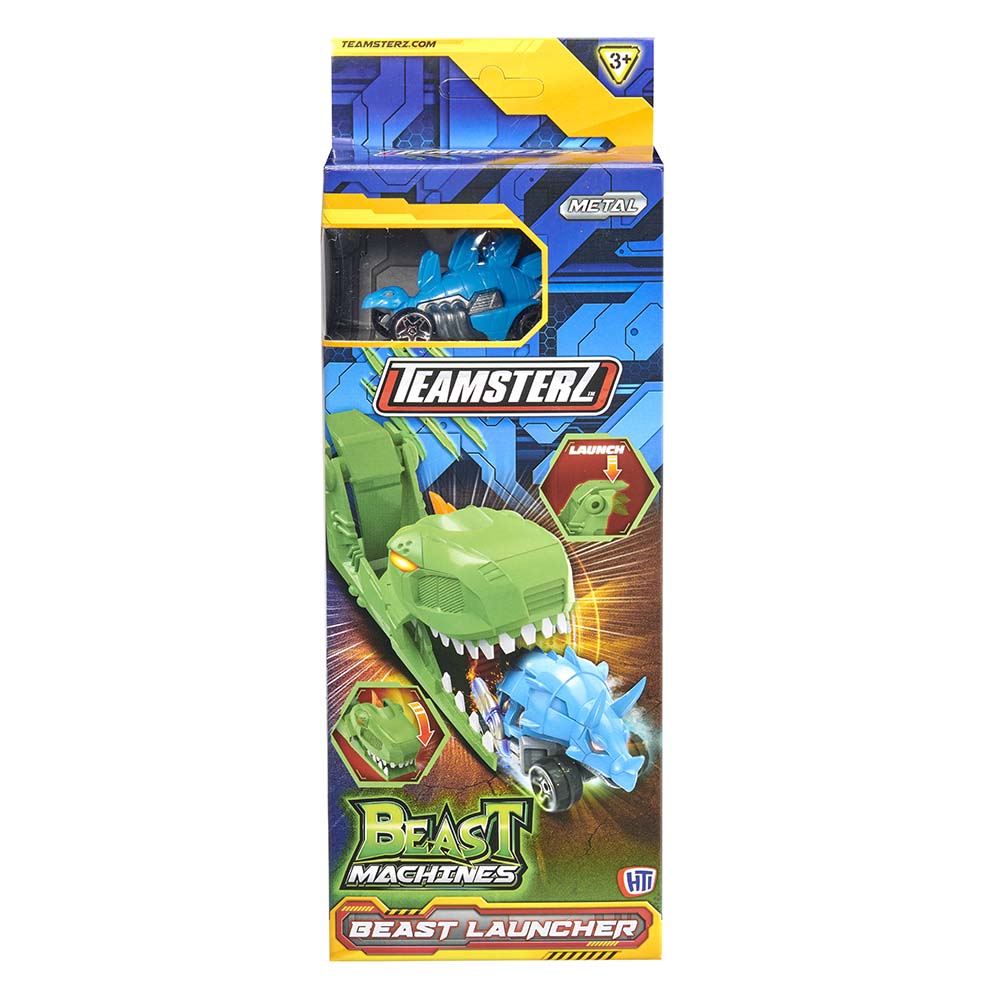 تيمسترز - قاذفة ديناصورات بيست ماشينز مع سيارة واحدة - أخضر