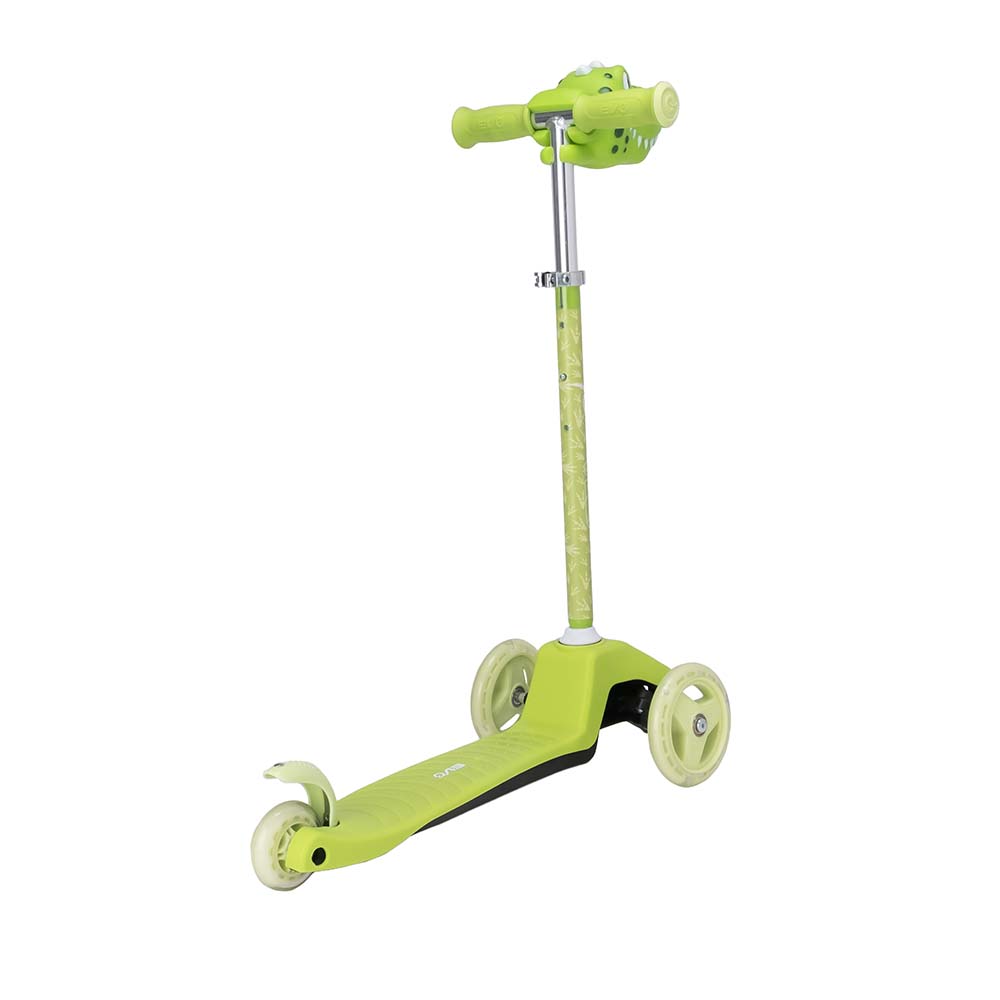 Evo - Dino Light Up Mini Cruiser Manual Scooter - Green