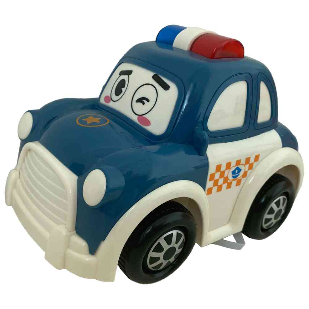 ليمي إنترناشيونال - سيارة شرطة هزازة مع موسيقى وأضواء - أزرق