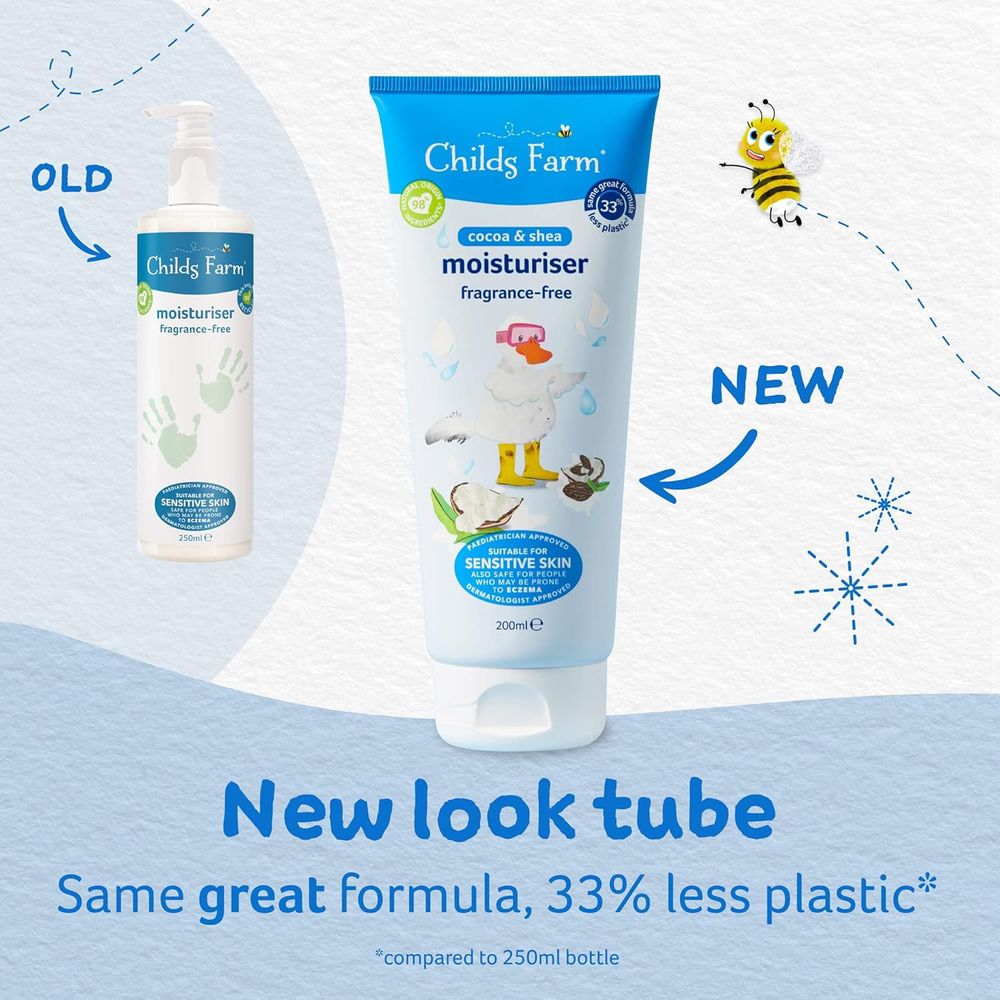 Childs Farm - Cocoa And Shea Fragrance-Free Moisturiser - 200 ml