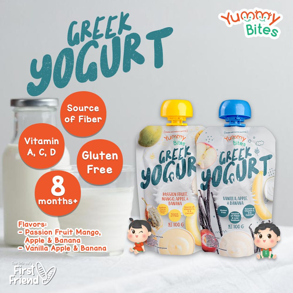 Yummy Bites - Greek Yogurt Passion Fruit, Mango, Apple & Banana 100g