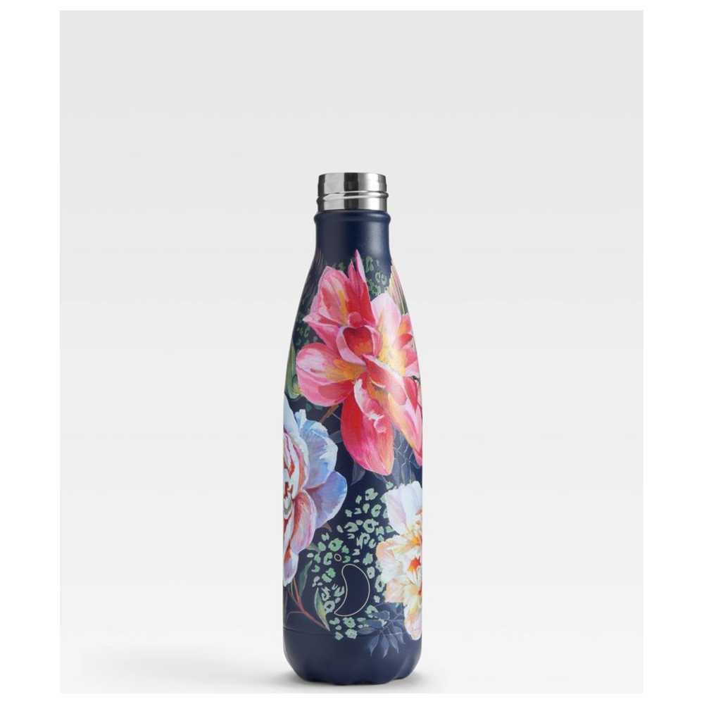 تشيليز - زمزمية ماء ستانلس ستيل موردة - زهور الكاميليا - 500 مل