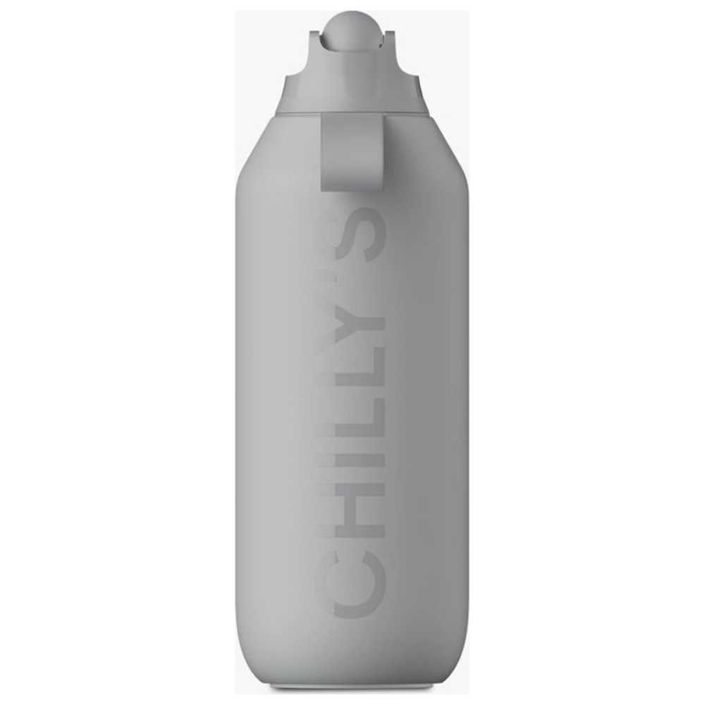 Chillys - Series 2 Flip Stainless Steel Water Bottle - Granite Grey - 500 ml