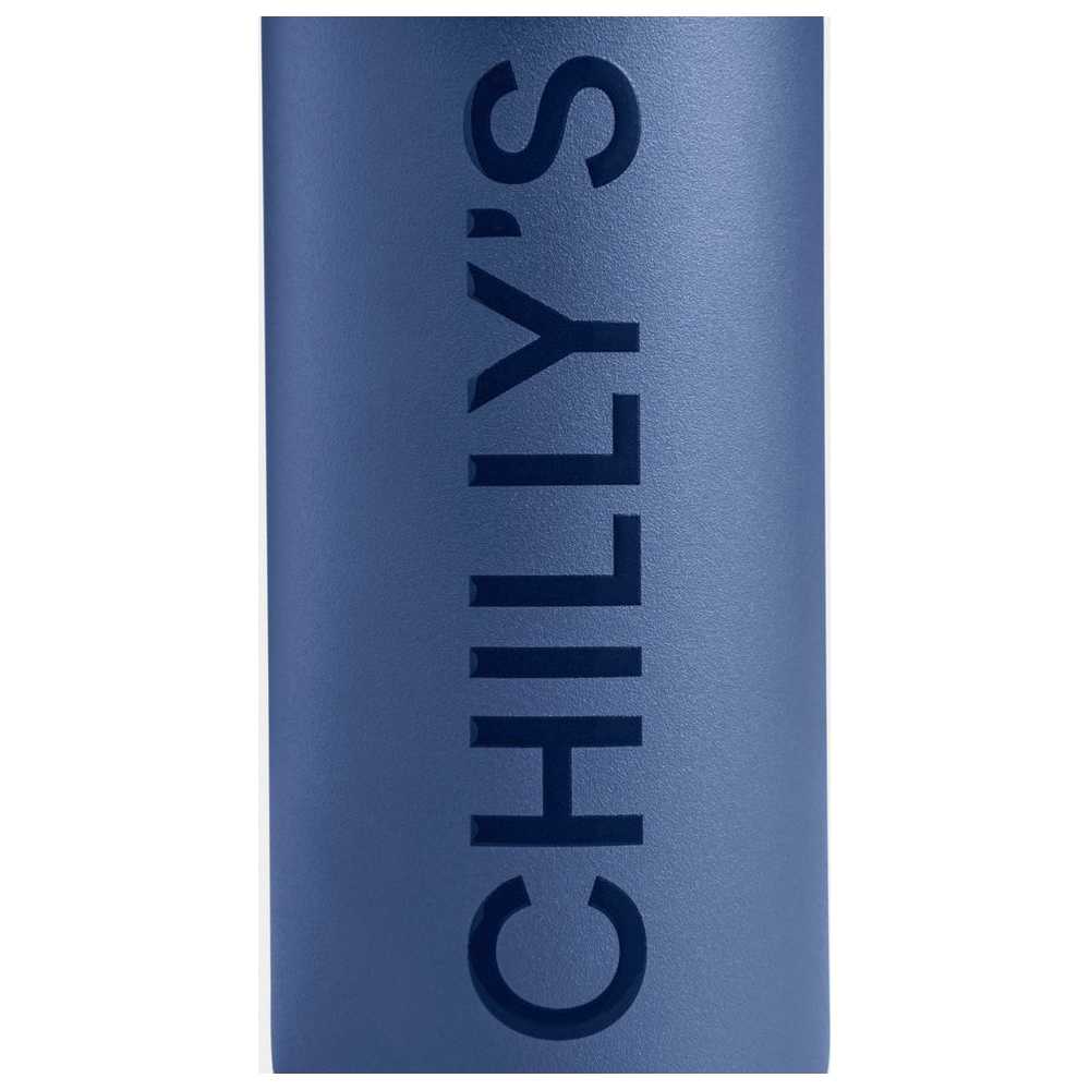 Chillys - Series 2 Flip Stainless Steel Water Bottle - Whale Blue - 500 ml