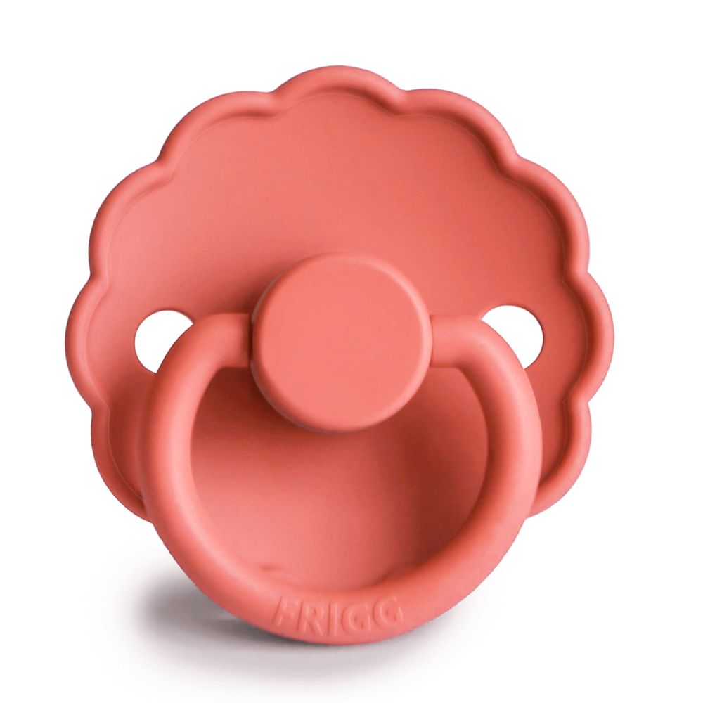 Frigg - Daisy Silicone Baby Pacifier 6-18M - 1pc - Size2 - Poppy