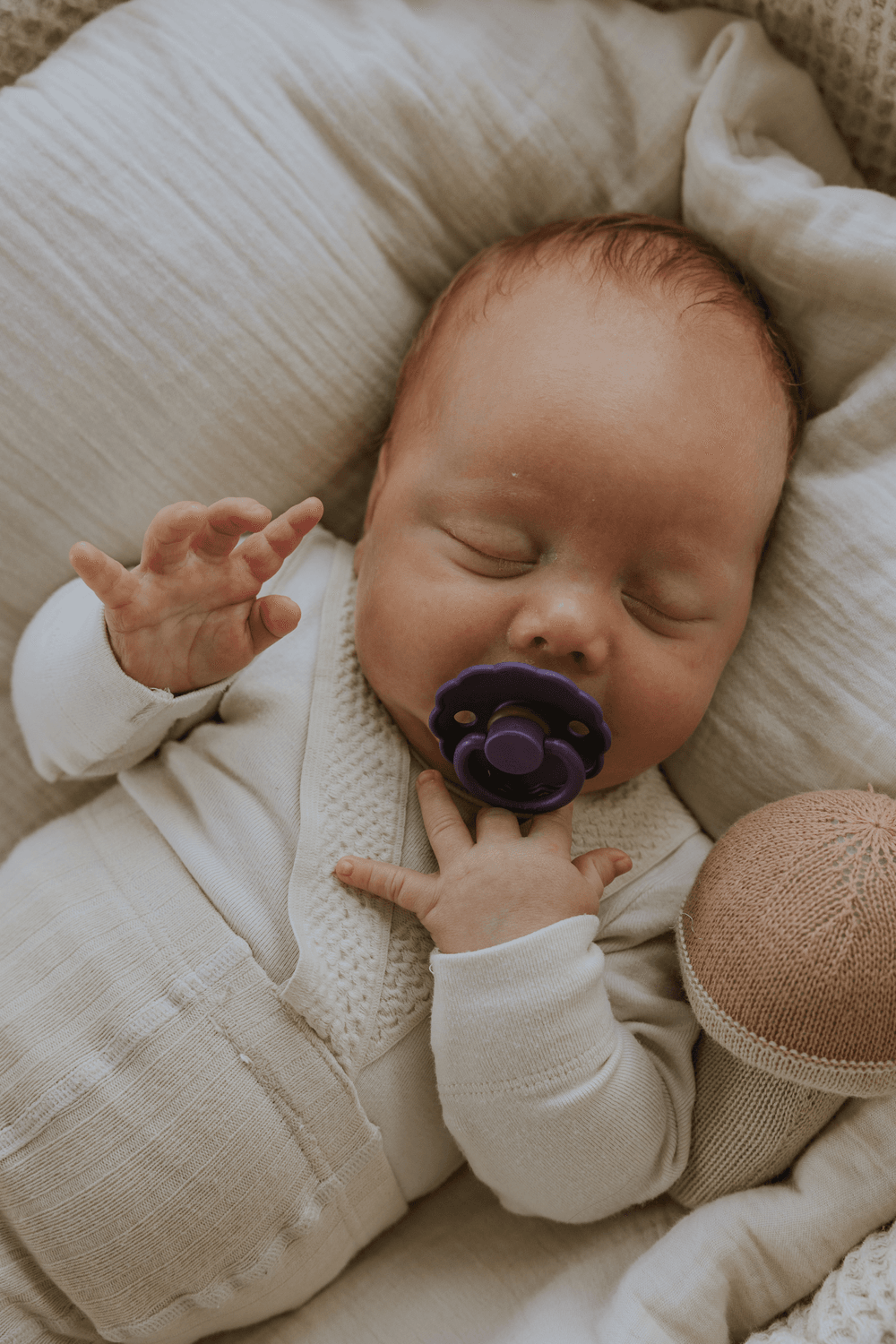 Frigg - Daisy Silicone Baby Pacifier 6-18M - S2 - Violet Dream