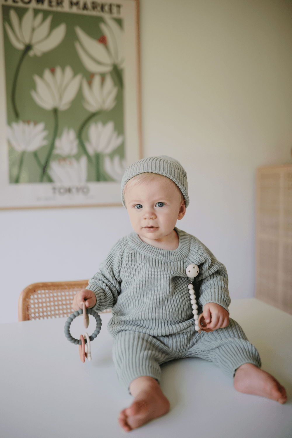 Mushie - Teething Ring - Space