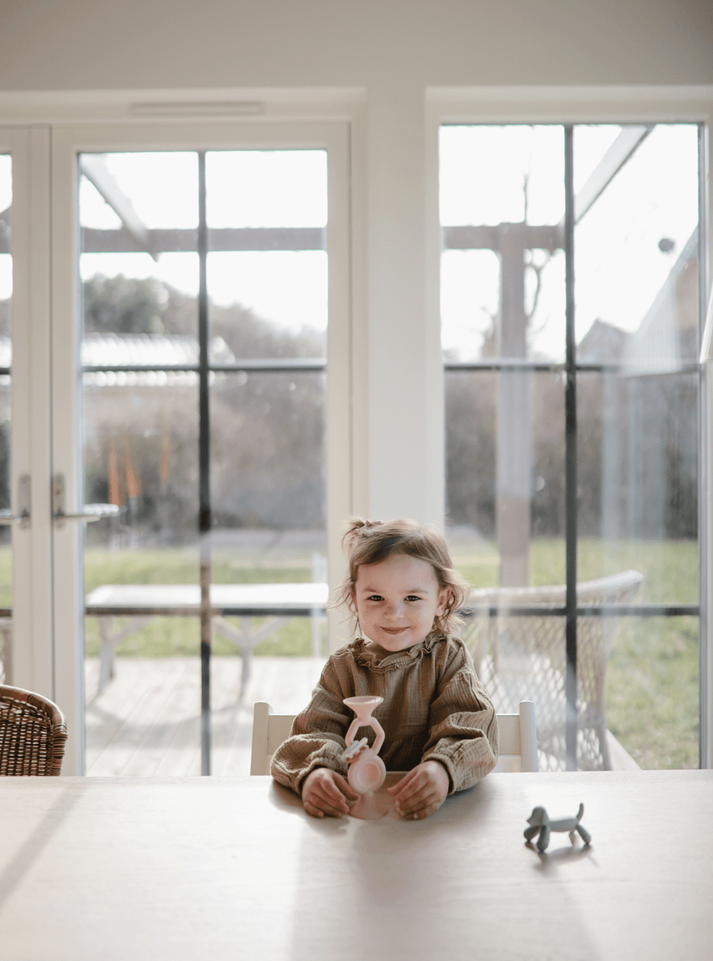 Mushie - HexaPop Early Learning Suction Toy - Blush