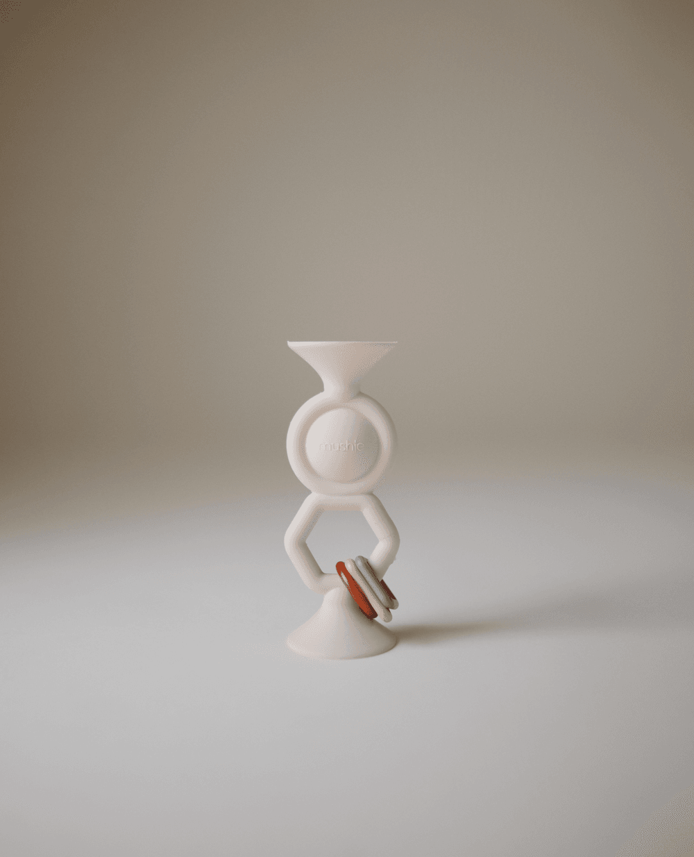 موشي - لعبة تعلمية هيكسا بوب بقاعدة شفط - بيج