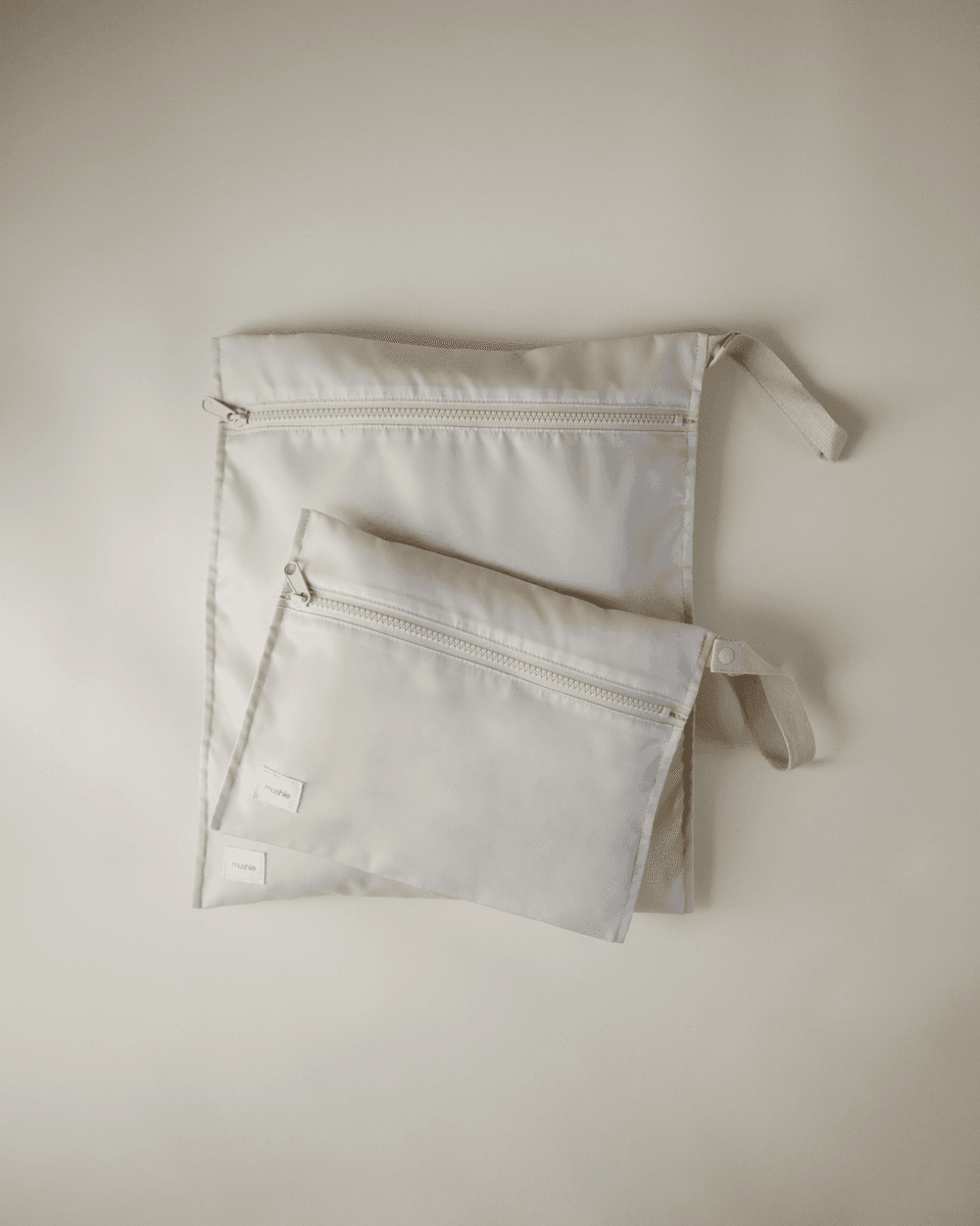 Mushie - Water Resistant Wet Bag - Pack of 2 - Fog