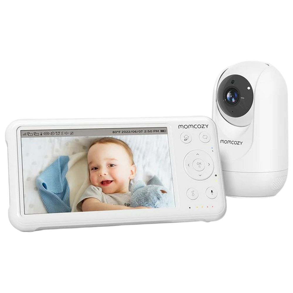 موم كوزي - جهاز مراقبة الأطفال عالي الدقة - أبيض