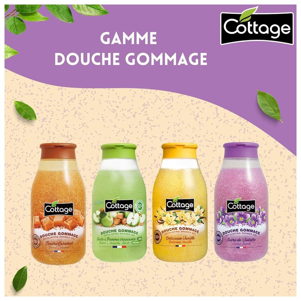 كوتاج - جل استحمام مقشر - سكر بنفسجي - 270 مل