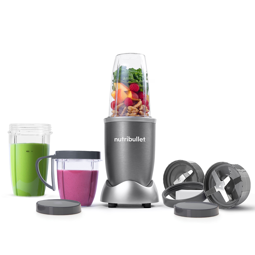 NutriBullet 600 Watts High-speed Bullet Blender - Grey - 9 Pcs