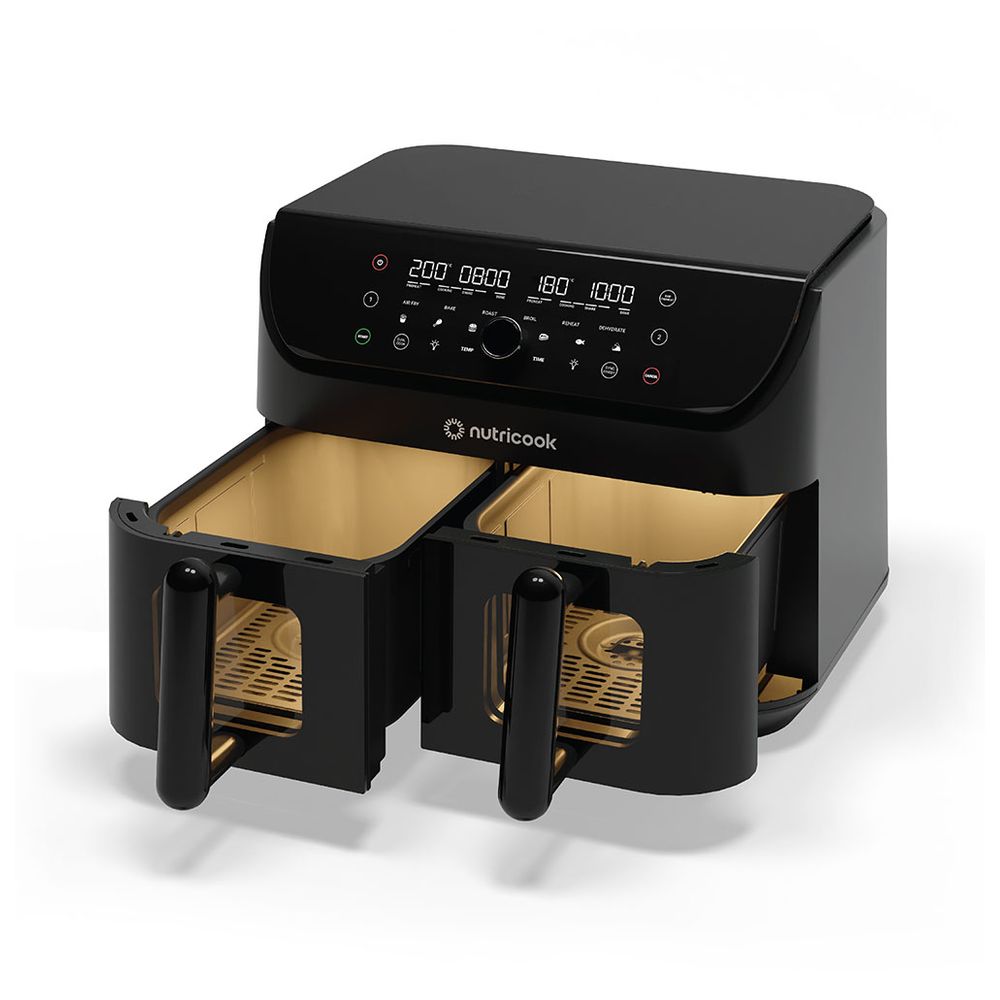 Nutricook Duo 2 Vision Air Fryer - Black - 8.5 L - 2400 Watts